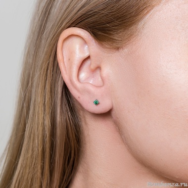 Пусеты Fiore Luna, GREEN Пусеты Fiore Luna, GREEN